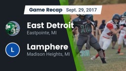 Recap: East Detroit  vs. Lamphere  2017