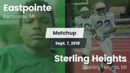 Matchup: East Detroit High vs. Sterling Heights  2018