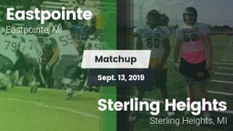Matchup: Eastpointe vs. Sterling Heights  2019