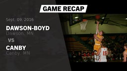 Recap: Dawson-Boyd  vs. Canby  2016