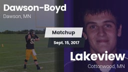Matchup: Dawson-Boyd vs. Lakeview  2017