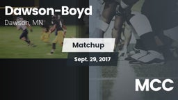 Matchup: Dawson-Boyd vs. MCC 2017