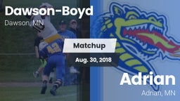 Matchup: Dawson-Boyd vs. Adrian  2018