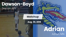 Matchup: Dawson-Boyd vs. Adrian  2018