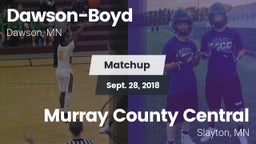Matchup: Dawson-Boyd vs. Murray County Central  2018