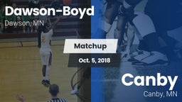 Matchup: Dawson-Boyd vs. Canby  2018