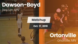 Matchup: Dawson-Boyd vs. Ortonville  2018