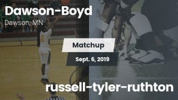 Matchup: Dawson-Boyd vs. russell-tyler-ruthton 2019