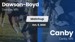 Matchup: Dawson-Boyd vs. Canby  2020