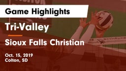 Tri-Valley  vs Sioux Falls Christian  Game Highlights - Oct. 15, 2019
