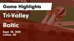 Tri-Valley  vs Baltic  Game Highlights - Sept. 28, 2020