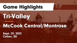 Tri-Valley  vs McCook Central/Montrose  Game Highlights - Sept. 29, 2022