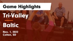 Tri-Valley  vs Baltic Game Highlights - Nov. 1, 2022