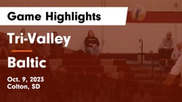 Tri-Valley  vs Baltic  Game Highlights - Oct. 9, 2023