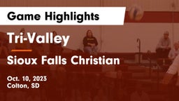 Tri-Valley  vs Sioux Falls Christian  Game Highlights - Oct. 10, 2023