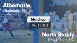 Matchup: Albemarle vs. North Stanly  2016