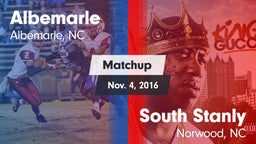 Matchup: Albemarle vs. South Stanly  2016