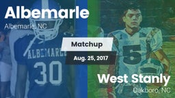 Matchup: Albemarle vs. West Stanly  2017