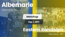 Matchup: Albemarle vs. Eastern Randolph  2017