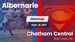 Matchup: Albemarle vs. Chatham Central  2017