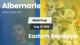 Matchup: Albemarle vs. Eastern Randolph  2018