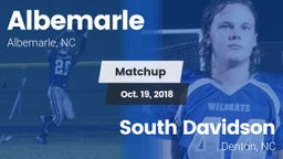 Matchup: Albemarle vs. South Davidson  2018