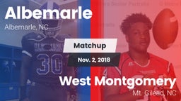 Matchup: Albemarle vs. West Montgomery  2018