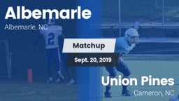 Matchup: Albemarle vs. Union Pines  2019