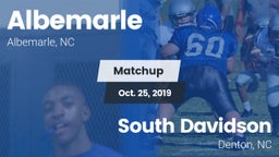 Matchup: Albemarle vs. South Davidson  2019