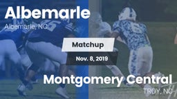 Matchup: Albemarle vs. Montgomery Central  2019