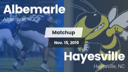 Matchup: Albemarle vs. Hayesville 2019