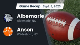 Recap: Albemarle  vs. Anson  2023