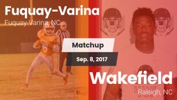 Matchup: Fuquay-Varina vs. Wakefield  2017