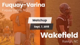 Matchup: Fuquay-Varina vs. Wakefield  2018