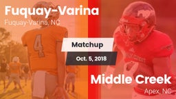 Matchup: Fuquay-Varina vs. Middle Creek  2018
