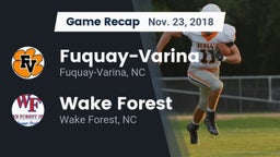 Recap: Fuquay-Varina  vs. Wake Forest  2018