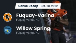 Recap: Fuquay-Varina  vs.  Willow Spring  2022