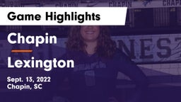 Chapin  vs Lexington  Game Highlights - Sept. 13, 2022