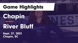 Chapin  vs River Bluff  Game Highlights - Sept. 27, 2022
