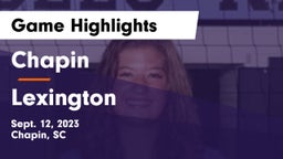 Chapin  vs Lexington  Game Highlights - Sept. 12, 2023