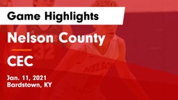 Nelson County  vs CEC Game Highlights - Jan. 11, 2021