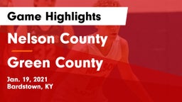 Nelson County  vs Green County  Game Highlights - Jan. 19, 2021