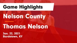 Nelson County  vs Thomas Nelson  Game Highlights - Jan. 22, 2021