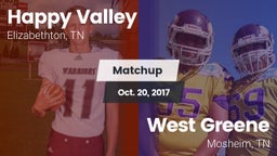 Matchup: Happy Valley vs. West Greene  2017