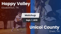 Matchup: Happy Valley vs. Unicoi County  2018