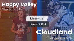 Matchup: Happy Valley vs. Cloudland  2018
