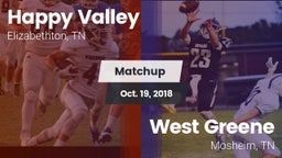 Matchup: Happy Valley vs. West Greene  2018