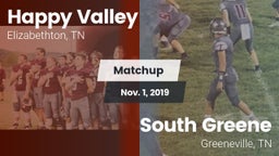 Matchup: Happy Valley vs. South Greene  2019