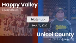 Matchup: Happy Valley vs. Unicoi County  2020
