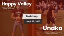 Matchup: Happy Valley vs. Unaka  2020
